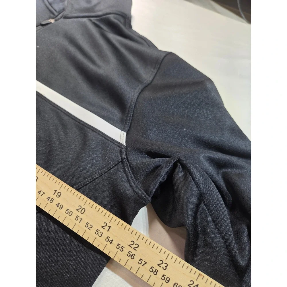 Nike Golf Therma-FIT Mens Large Black Quarter Zip Pullover Sweatshirt Stripe